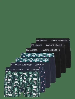 Jack & Jones JACFLAMINGO FLOWER TRUNKS 7 PACK - Boxershorts BLACK Clearance