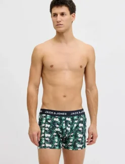 Jack & Jones JACFLAMINGO FLOWER TRUNKS 7 PACK - Boxershorts BLACK Clearance