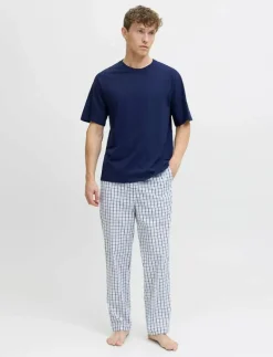 Jack & Jones JACFLORENCE SS TEE AND PANTS SET W - Pyjamas OCEAN CAVERN Hot