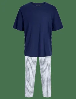 Jack & Jones JACFLORENCE SS TEE AND PANTS SET W - Pyjamas OCEAN CAVERN Hot