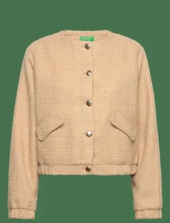 United Colors of Benetton JACKET - Bouclés BEIGE New