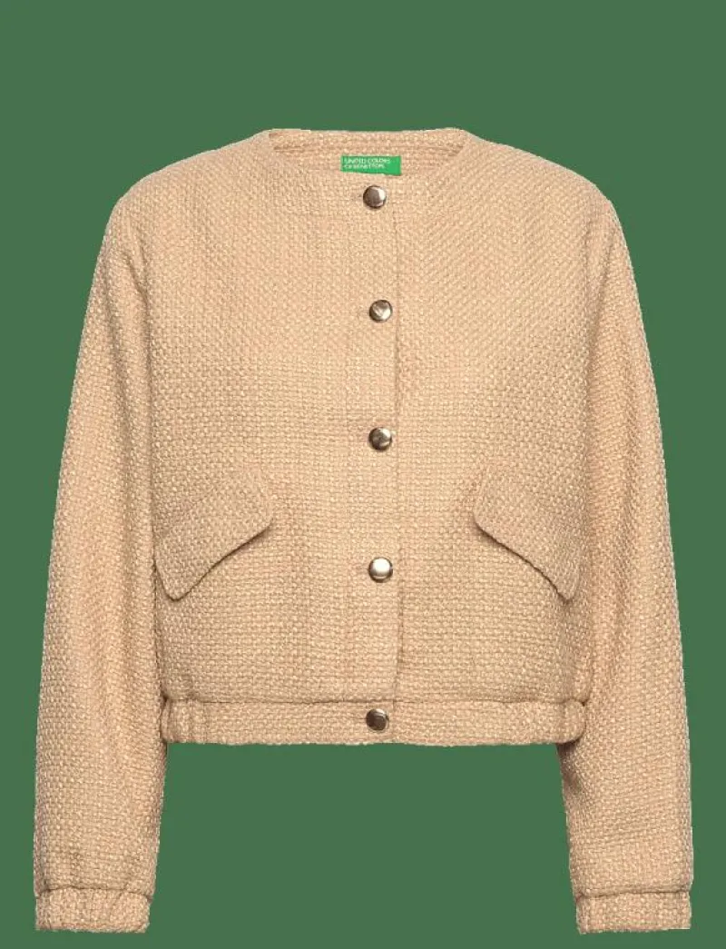 United Colors of Benetton JACKET - Bouclés BEIGE New