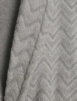 JACQUARD HERRINGBONE ROBE - Morgonrock|GANT