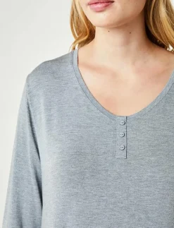 CCDK Copenhagen Jacqueline Longsleeved Dress - Långärmade t-shirts GREY MELANGE Best