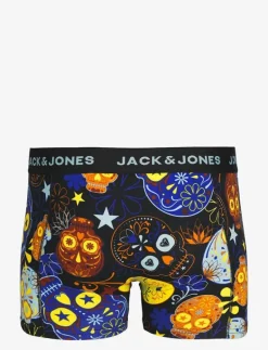Jack & Jones JACSUGAR SKULL TRUNKS 3 PACK. NOOS - Boxershorts BLACK Outlet
