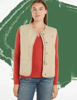 JERSEY LINED VEST - Vadderade västar|Tommy Hilfiger Sale