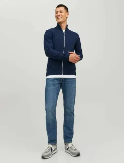 JJEEMIL KNIT TURTLE ZIP CARDIGAN NOOS - Koftor|Jack & Jones New
