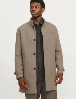 Jack & Jones JJEMELTON WOOL COAT SN - Ullkappor GREIGE Outlet