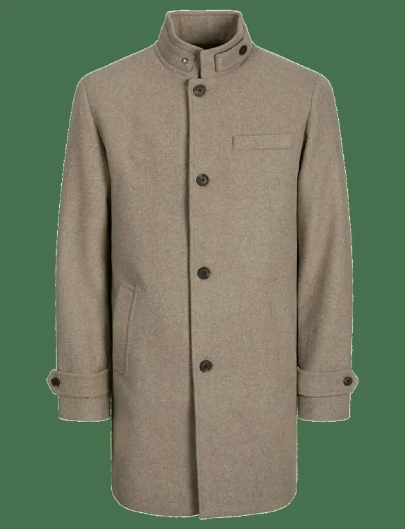 Jack & Jones JJEMELTON WOOL COAT SN - Ullkappor GREIGE Outlet