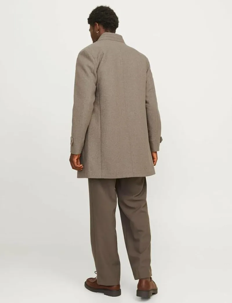 Jack & Jones JJEMELTON WOOL COAT SN - Ullkappor GREIGE Outlet