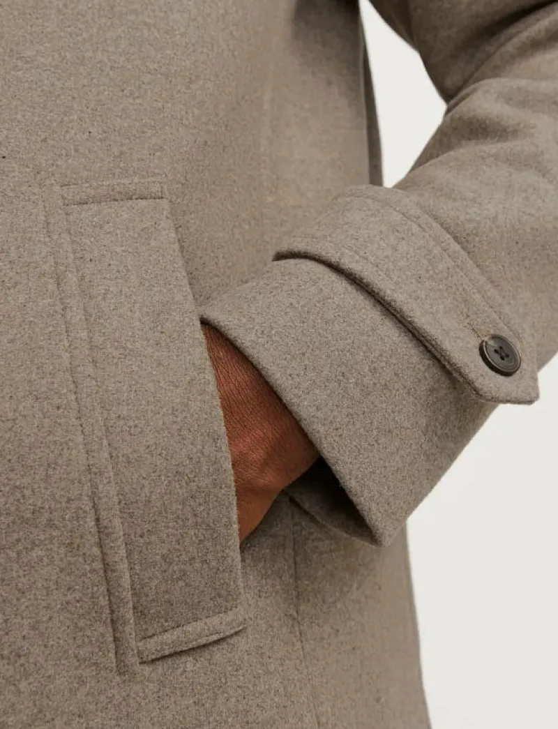 Jack & Jones JJEMELTON WOOL COAT SN - Ullkappor GREIGE Outlet