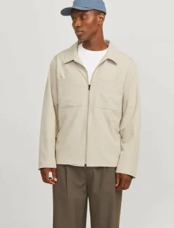 Jack & Jones JJEPERFECT SHACKET SN - Tunna jackor MOONBEAM Outlet