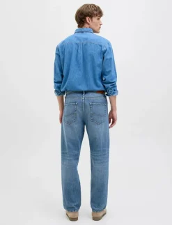 Jack & Jones JJIEDDIE JJORIGINAL SQ 229 - Relaxed jeans BLUE DENIM Discount