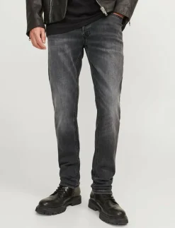 Jack & Jones JJIGLENN JJORIGINAL AM 817 NOOS - Slim jeans BLACK DENIM New