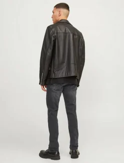 Jack & Jones JJIGLENN JJORIGINAL AM 817 NOOS - Slim jeans BLACK DENIM New