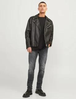 Jack & Jones JJIGLENN JJORIGINAL AM 817 NOOS - Slim jeans BLACK DENIM New