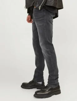 Jack & Jones JJIGLENN JJORIGINAL AM 817 NOOS - Slim jeans BLACK DENIM New