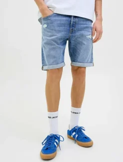 Jack & Jones JJIRICK JJIORIGINAL SHORTS AM 360 SN - Jeansshorts BLUE DENIM Clearance