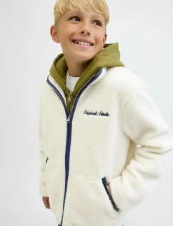 Jack & Jones JORNORREBRO TEDDY JACKET JNR - Jackor CLOUD DANCER Discount