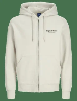 Jack & Jones JORVESTERBRO SWEAT ZIP HOOD NOOS - Hoodies MOONBEAM Clearance