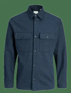 JPRRAYLE MELANGE SOLID L/S OVERSHIRT SN - Jackor & rockar|Jack & Jones Best