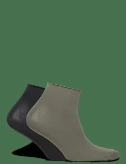 Swedish Stockings Judith Premium socks 2-pack 30D - Sockor BLACK/KHAKI Clearance
