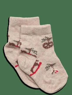 mp Denmark Julle socks - Strumpor & Tights BEIGE MELANGE