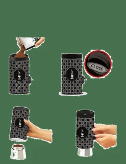 Bialetti Kaffedoserare inkl burk ® - Förvaringsburkar BLACK - WHITE Hot