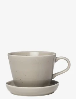 ERNST Kaffekopp med fat - Kaffekoppar SAND Sale