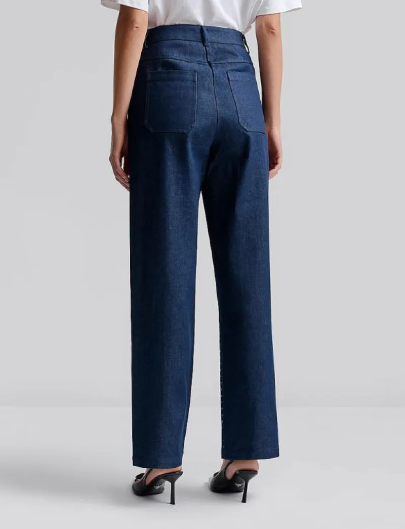 Kendra High waisted rhinestone Jeans - Vida byxor|Malina