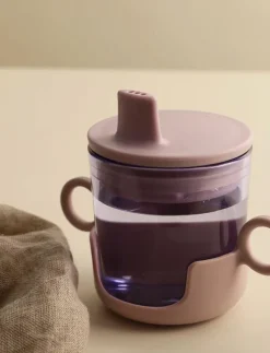 Kids coloured Eco drinking glass (set of 2 pcs) - Pipmuggar|Design Letters Best