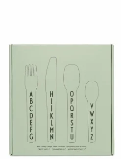 Design Letters Kids Cutlery - Bestick GREEN Sale