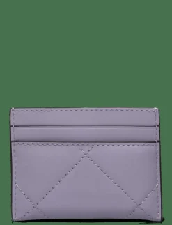 Tory Burch Kira Clover Diamond Quilt Card Case - Plånböcker PURPLE HEATHER New