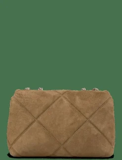 Tory Burch Kira Diamond Quilt Suede Small Convertible Shoulder Bag - Crossbody Bags DEEP OLIVE Sale