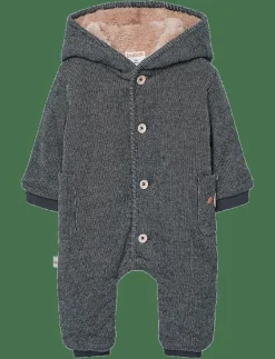 Boboli Knit play suit fantasy for baby -BCI - Fleeceoverall ANTHRACITE Outlet