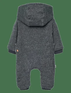 Boboli Knit play suit fantasy for baby -BCI - Fleeceoverall ANTHRACITE Outlet