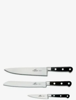 Lion Sabatier Knivset Licorne 3 delar Stål/Svart - Knivset STEEL/BLACK Hot