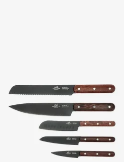 Lion Sabatier Knivset Phenix 5 delar Svart/Trä - Knivset BLACK/WOOD Discount