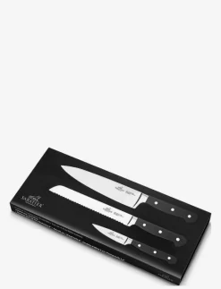 Lion Sabatier Knivset Pluton 3 delar Stål/Svart - Knivset STEEL/BLACK