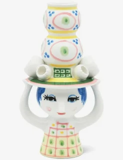 Bjørn Wiinblad Lady with hat Ljusstake H16 cm rosa - Dekoration PINK Discount