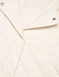 Sirup Copenhagen Laila Quilted Long Waistcoat - Quiltade västar WHITECAP GRAY