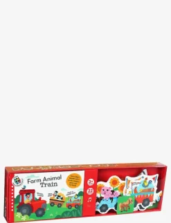 GLOBE Learning Trains - Farm Animals - Pedagogisk barnbok BOARDBOOK Discount