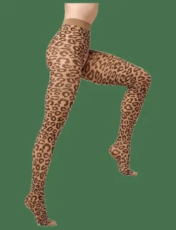 Sneaky Fox Leopard tights - Strumpbyxor COCOA CRÉME Discount