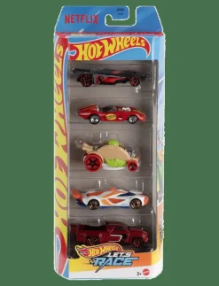 Let’s Race 5-Pack, Set of 5 1:64 Scale Die-Cast Toy Race Cars from the Netflix Series - Leksaksbil|Hot Wheels Sale