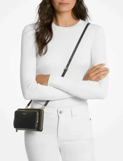 Michael Kors LG CONTINENTAL XBODY - Crossbody Bags BLACK Outlet