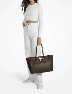 Michael Kors LG EW TZ TOTE - Shoppers CHOCOLATE Sale
