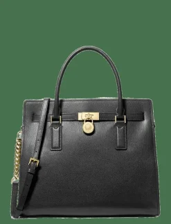 Michael Kors LG SATCHEL - Handväskor BLACK Sale