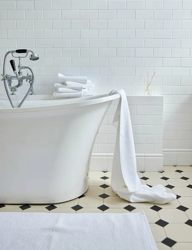 Himla Lina Handduk - Handdukar WHITE New