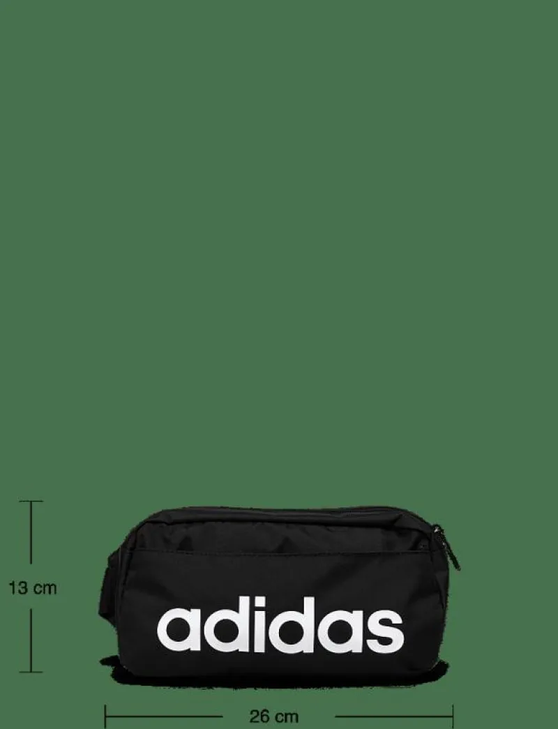 adidas Performance LINEAR BUMBAG - Magväskor BLACK/WHITE Online