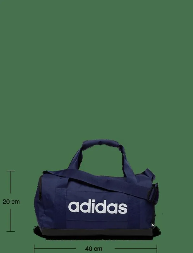 adidas Performance LINEAR DUFF XS - Gymväskor DKBLUE/WHITE Hot